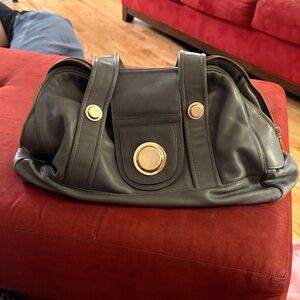 Elegant Black Leather Handbag